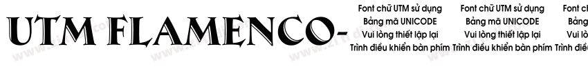 UTM Flamenco字体转换